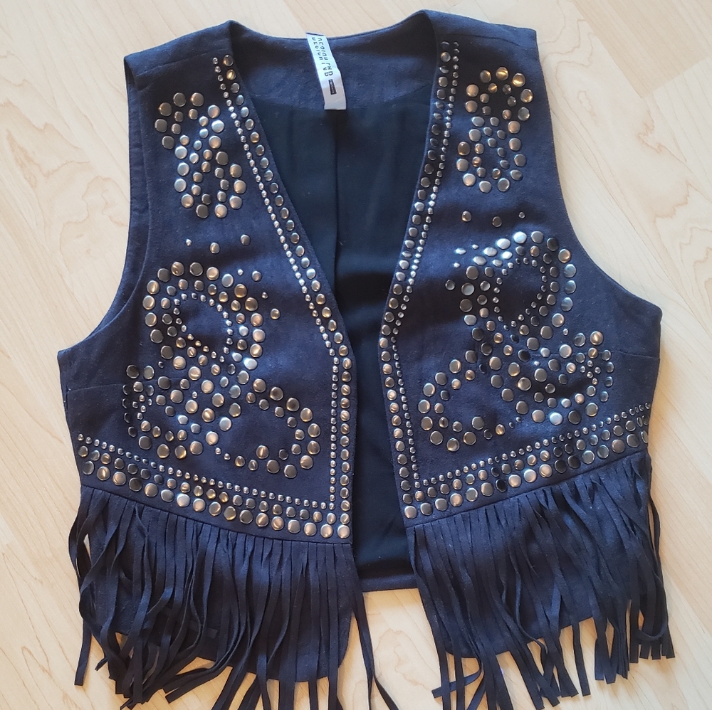 Suede western vest